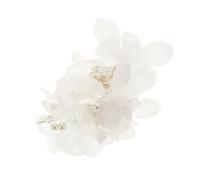 FOMIYES Bridal Headdress Handmade Tulle Flower Hair Clip Lightweight Wedding Hair Decoration For Women Elegant Veil Attachment Special Occasion Accessory