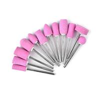 FOMIYES Brocas para Uñas Cabezal de Pulido de Uñas 12 Piezas Cuarzo Rosa Elimina Muerta Adecuado para Manicura y Pedicura