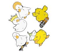 FOMIYES Broche Animal Conjunto Pin Solapa Mujer Decorativo para Mochilas Sombreros Ropa Estilo Cartoon Patito Amarillo