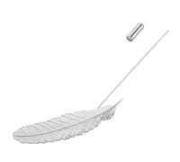 FOMIYES Broche de Solapa Hombre Forma de Hoja en Aleación de Zinc, Varillas de Cuello de Camisa que No Pierden Brillo y Resisten el Desgaste, Obsequio para Padre Elegante y Refinado