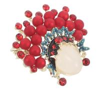 FOMIYES Broche Ópera de Pekín Estilo Chino Prendedor de Chal para Camisas Sombreros y Ropa de Mujer Accesorio Lindo de Joyería