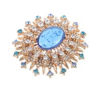 FOMIYES Broche Vintage de Azul con Diseño Accesorio Retro para Mujer Alfiler de Solapa para Abrigos Vestidos y Bufandas Joyería Celestial Elegante