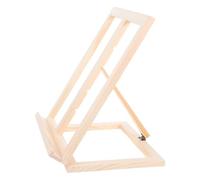 FOMIYES Caballete para libros de madera ajustable y plegable, estante de libros de mesa portátil y resistente para escritorio, exhibición y pintura, para artistas y estudiantes