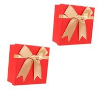 FOMIYES Caja De 2 Piezas caja de boda cajas storage box candy box christmas cajitas pequeñas Decoración de mesa cotillon fiesta carton recipiente de dulces Papel