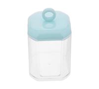 FOMIYES Caja De Almacenamiento para Hisopos De Algodón Discos De Maquillaje y Palillos De Dientes Organizador De Baño con Tapa para Tocador Baño y Escritorio Color Azul Pequeño