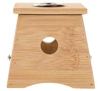 FOMIYES Caja de Moxibustión Portátil de Madera 1 Orificio, Herramienta de Calentamiento de Palos, Caja Porta Moxa Correa Ajustable para Terapia Integral Corporal, Uso en Salud y Bienestar