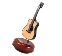 FOMIYES Caja de Música Pequeña Guitarra de Cuerda, Decoración del Hogar Artística en Abs Resistente, Caja Musical Mecanismo de Melodía, Obsequio Creativo para Mujer y Músicos