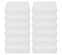 FOMIYES Caja Transparente Apilable para Crayones de Plástico Duro con Tapa Estuche Pequeño 24 Piezas 114 X 84 CM para Organización Escolar y Manualidades Infantiles