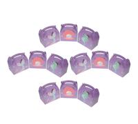 FOMIYES Cajas de Obsequio Sirena 12 Piezas Papel Asa Diseño Oceánico para Fiestas Infantiles Cumpleaños y Embalaje de Dulces Obsequio Temático Mermaid Party