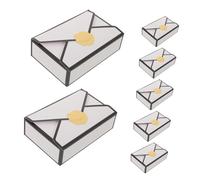FOMIYES Cajas de Papel para Dulces Retro Diseño de Rosa 16 Unidades Caja de Obsequio Estilo sobre Borde Negro Adecuado para Bodas Fiestas y Detalles Originales