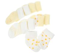 FOMIYES Calcetines Cálidos de Algodón Diseño Delicado y Grueso Pack de 5 Pares para Recién Nacidos y Bebés de 0-12 Meses para Invierno para Clima Frío