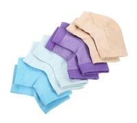 FOMIYES Calcetines Hidratantes 4 Pares para Talones Secos y Agrietados Gel Antideslizantes, de Poliéster y Algodón para Mujeres y Personas Que Están Mucho de Pie