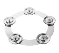 FOMIYES Campana de Platillo Hi-hat y Pandereta para Batería Accesorio Metálico Transparente de Percusión Kit para Batería Efecto Crash y Splash Parte Músicos y Bateristas