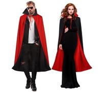 FOMIYES Capa de Halloween, capa unisex para adultos con capucha de Navidad de Halloween de bruja vampiro Disfraz de cosplay para niños, con capucha para Navidad