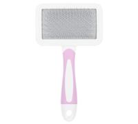 FOMIYES Cardadora Manual para Fieltrar con Aguja de Lana Cepillo para Cardar Fibras y Mascotas Tamaño Mediano con Mango de Madera Herramienta Versátil para Manualidades y Aseo de