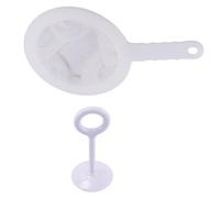 FOMIYES Cedazo de Cocina 2 Piezas Malla Ultrafina para Leche de Soja y Jugos, Colador Plástico Resistente Filtro de Jugo y Cedazo de Harina, Adecuado para Filtrar Infusiones y Vino