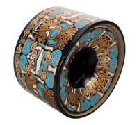 FOMIYES Cenicero de Cerámica Negro Diseño Embudo Creativo para Uso en Patio Oficina y Automóvil Control de Olores y Cenizas