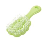 FOMIYES Cepillo Desenredante Infantil De Cartón Masajeador Del Cabelludo Cepillo Suave Para Cabello Rizado y Grueso Seco y Húmedo Color Verde