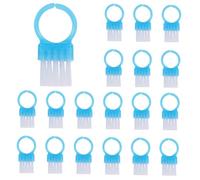 FOMIYES Cepillo para Uñas Pequeño y Cepillo para Fregar Uñas 100 Unidades Tamaño Compacto Cerdas Duras para Limpieza Profesional Uso Doméstico Salón Azul