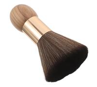 FOMIYES Cepillo Plumero Cuello de Barbero con Mango de Madera Cerdas Suaves para Limpiar Cabello Cortado Diseño Compacto para Peluquería y Uso Diario Accesorio Profesional para