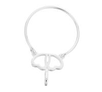FOMIYES Charm Holder Collar Doble Plata Colgante Versátil para Mujeres y Niñas Diseño Simbólico Resistente al y Deslustre para Fiestas y Diario