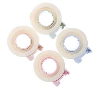 FOMIYES Cinta Correctora Invisible con Dispensador Compacto 4 Colores Rosa Verde Cinta Adhesiva Transparente para Corrección de Errores en Material Escolar y Oficina