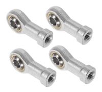 FOMIYES Cojinete de Extremo de Varilla Roscado M10x1.25 de Metal, 4 Piezas, Rodamiento de Ojo para Accesorios de Cilindros, Alta Resistencia de Carga y Uso Industrial