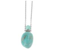 FOMIYES Colgante de Perfume de Natural Irregular con Botella de Aceite Esencial para y Sanación Joyería de Chakra y Protección