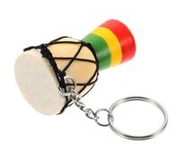FOMIYES Colgante De Tambor Africano Creativo Llavero Para Llaves Decorativo Adorno Para Bolsos