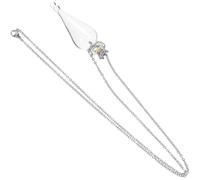 FOMIYES Collar de Botellas de Vidrio Transparente Mini Frasco Deseos Tapón Real Cadena de Acero Inoxidable Colgante Decorativo para Disfraces y Regalos Accesorio Original