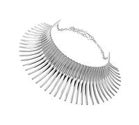 FOMIYES Collar de Estilo Africano Collar Exagerado Cadena para Clavícula Accesorio Cuello Mujer