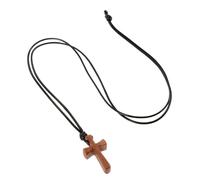 FOMIYES Collar de Madera Unisex Joyería Religiosa Cristiana Símbolo Hombres y Mujeres