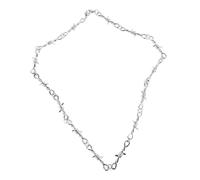 FOMIYES Collar Gargantilla Punk de Cadena de Alambre y Malla Metálica Hip Hop Gótico para Joyería Resistente y