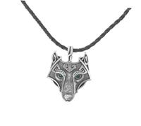 FOMIYES Collar Vikingo Retro para Hombres con Colgante de Joyería de Cuero Accesorios Elegantes para Ocasiones Especiales