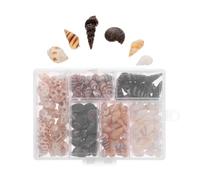 FOMIYES Conchas Marinas Naturales en Espiral para Manualidades DIY y Decoración de Peceras, Material Natural y Peso 100 G, Adecuado para Fiestas Temáticas de Playa Varios Estilos