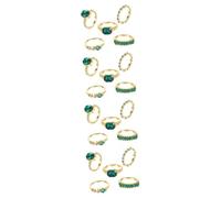 FOMIYES Conjunto De Anillos De Boda Para Damas Anillos De Diamantes De Imitación Joyas Anillos De Diamantes De Imitación Joyas De Diamantes De Imitación 5 piezas x 4
