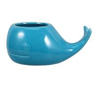 FOMIYES Copa de Vino Azul de Cerámica Asa, Taza de Cóctel Baja Absorción de Agua Adecuado para Reuniones y Fiestas