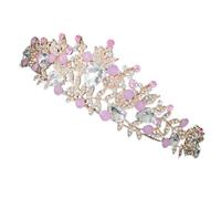 FOMIYES Coroa de Novia con Rhinestones Tocado Elegante para Bodas y Accesorio para y Prom Diadema de Diseño Único para Mujeres