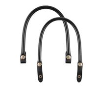 FOMIYES Correas de Cuero para Bolso, 2 Piezas de 40 Cm, Asas Negras de Pu, Correas de Repuesto para Bolso de Mujer, Asas para, Suministros para Hacer de Ganchillo, Carteras, de Mano Y Reparación.