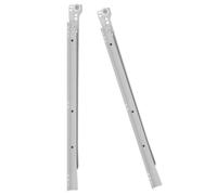 FOMIYES Correderas para Cajones de Armario 35 Cm (14) 2 Piezas, Rieles Deslizantes Metálicos Rodillos Autolubricantes, Guías Laterales Resistentes para Muebles y Bandejas de Teclado