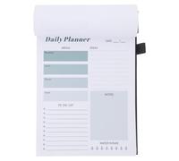 FOMIYES Cuaderno de Notas Diario A5 Líneas Punteadas Cuaderno Planificador de Trabajo y Tareas Diarias Hoja Desprendible Negra Organizador Ligero para Educación en Casa y Oficina