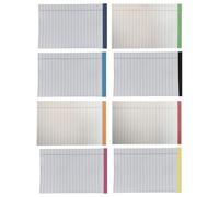 FOMIYES Cuaderno de Notas Pequeño A6 Rayas Perforadas 8 Unidades por Set Papel Resistente para Escuela Oficina y Uso Profesional Cuaderno Portátil para Tomar Notas y Organizar Tareas