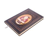 FOMIYES Cuaderno Retro de Tapa Dura Papá Noel Tamaño Compacto Color Rojo Antiguo Cobre Libreta de Notas para Navidad y Oficina Álbum de Recortes Portátil para Viaje y Estudio