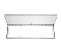 FOMIYES Cubierta para Enchufe de Pared de 4 Posiciones, Caja Protectora Antisalpicaduras Ultradelgada, Color Negro, Estuche Protector para Baño, Cocina y Exteriores