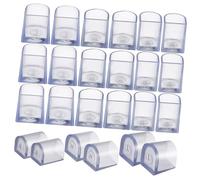 FOMIYES Cubierta Protectora de Talón para Zapatos de Tacón Alto Transparente, Resistente y Antideslizante, para Mujer, Uso Exterior, Pack 12 Pares (Tallas L, M y S)