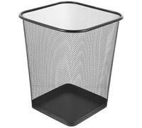 FOMIYES Cubo de Basura Moderno de Hierro Malla Ventilada para Oficina y Hogar, Diseño Sencillo y Elegante Que Mantiene el Espacio Limpio y Ordenado