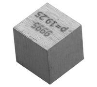 FOMIYES Cubo de tungsteno 10 MM de alta densidad metal poco común para experimentos científicos y enseñanza en aula recurso educativo para química y demostraciones educativas