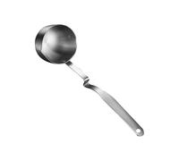 FOMIYES Cuchara Filtrante de Acero Inoxidable 304 para Sopa, Separador de Aceite Diseño Práctico y Mango Curvo, Utensilio de Cocina Adecuado para Uso Doméstico y Saludable