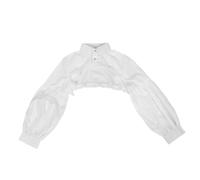 FOMIYES Cuello Falso Mangas Mujer Casarse Fruncido Cubrir Desmontable Señora Falso Collar Falso Cuello De Camisa Collar Acoplable Blusa Con Cuello Combinado Tela