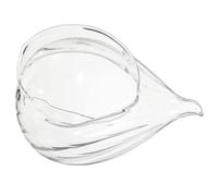 FOMIYES Cuenco de Concha Marina Transparente para Postres, Yogur y Ensaladas, Bol Creativo de Vidrio para Servir, Adecuado para Hogar, Restaurantes y Entretenimiento, 1 Unidad